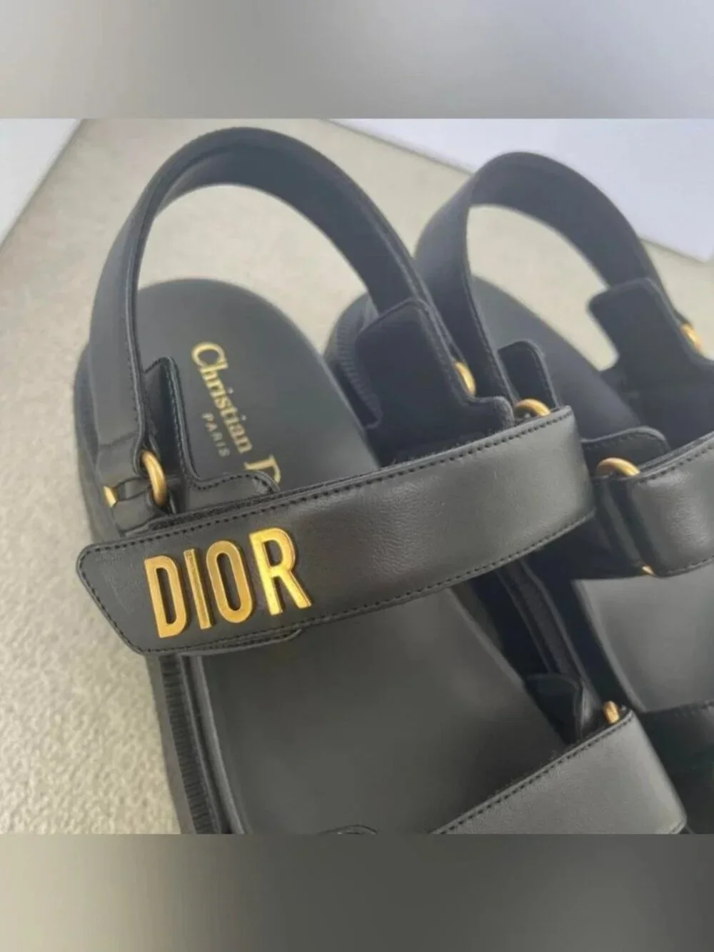 D⁦ior ⁦ black leather